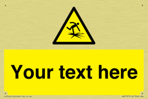 Custom warning thin ice